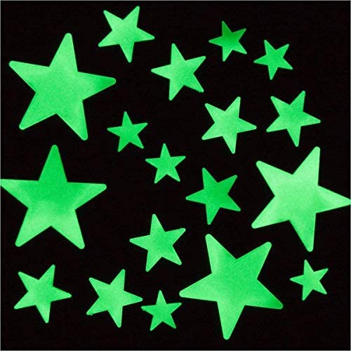 Glow Stars Wall Stickers 3D Glow in The Dark Ceiling Star Stickers for