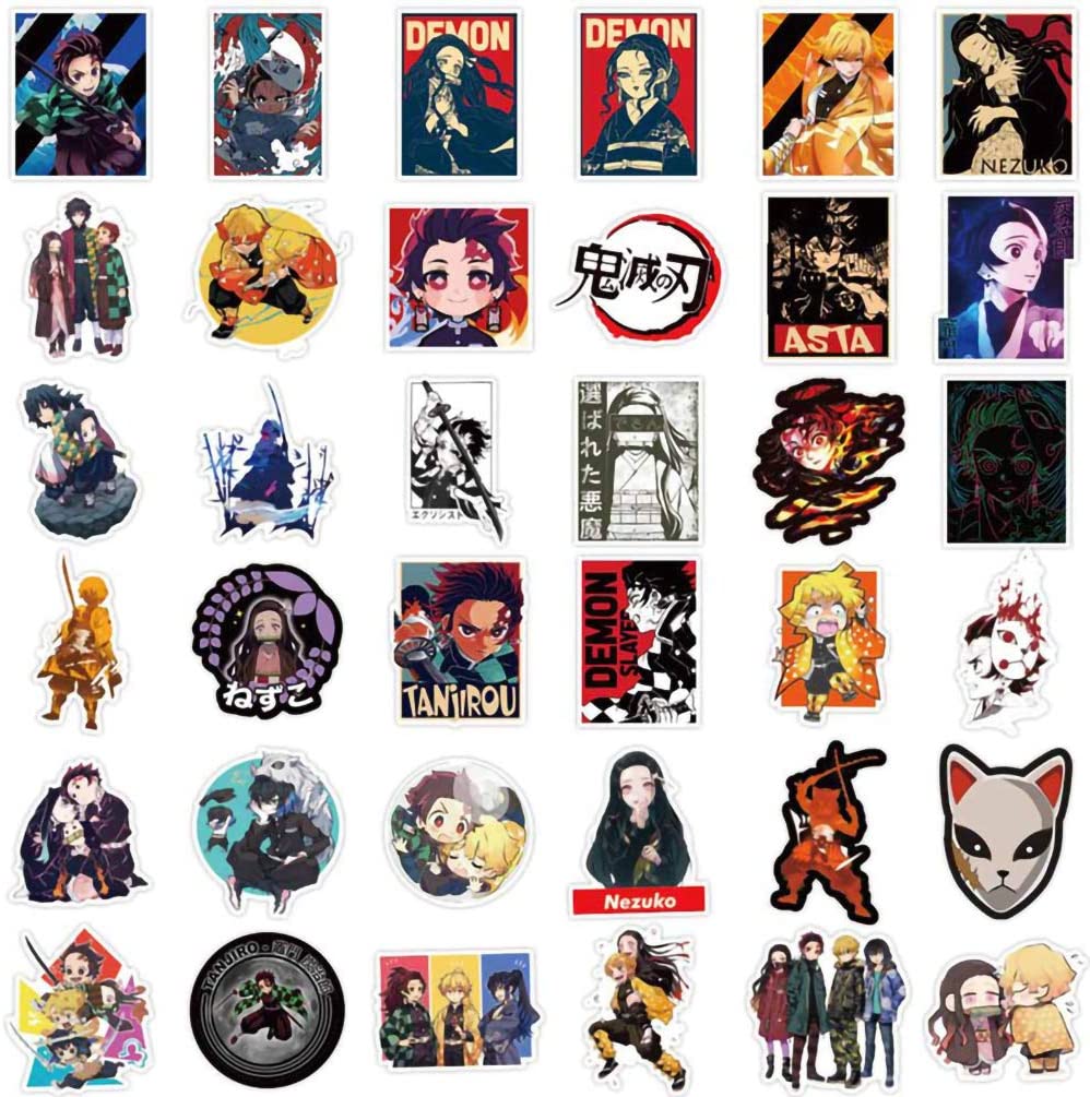 Demon Slayer Stickers Waterproof Anime Kimetsu No Yaiba Decal Stickers Buy Demon Slayer 9034