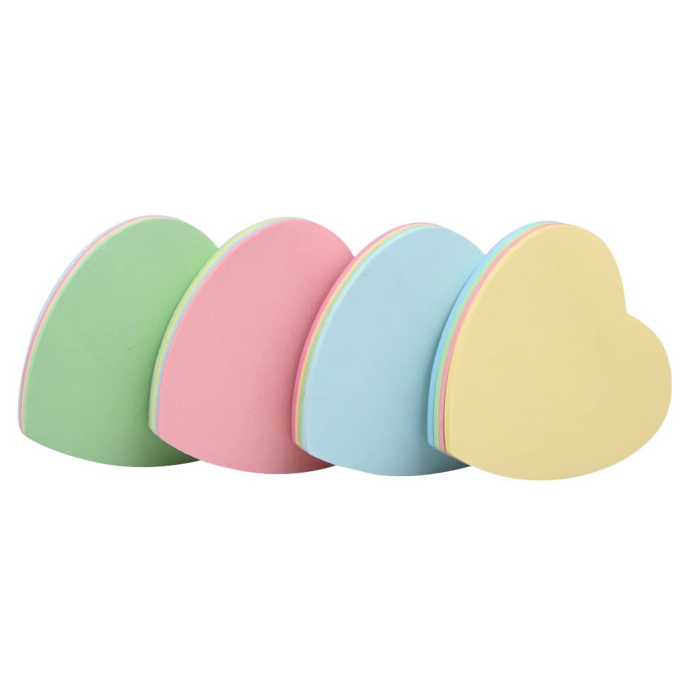 sticky notes heart shape